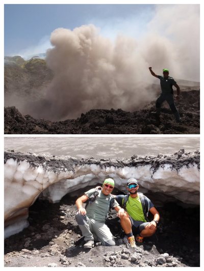 E FU ETNA !!! Da soli sul cratere del vulcano attivo più alto d'Europa con il mio collega GAEE Andrea Scrofani per un altro piccolo-grande sogo realizzato